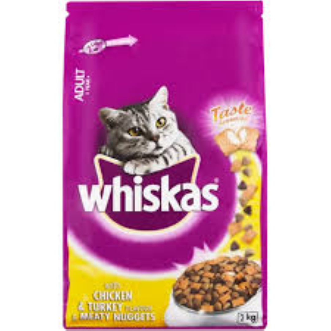 WHISKAS NUGGETS CHICKEN TURKEY 2KG
